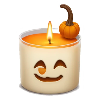 pumpkin spice scented candle sticker