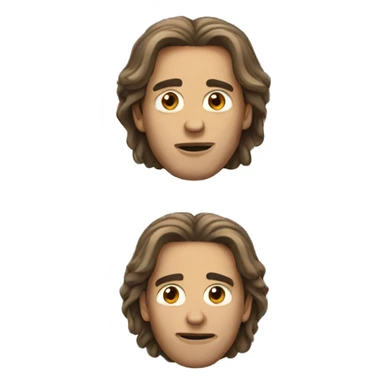 Men with long hair sticker