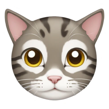 Cat from anime sticker