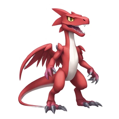  Cool Edgy Digimon-Fakemon-Guilmon-Genesect-Velociraptor-Dragon full body sticker