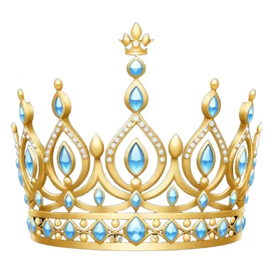 detsiled princress tiara sticker