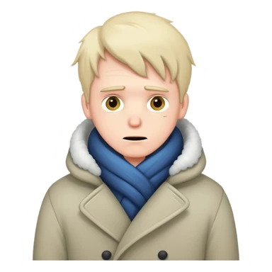 freezing man sticker