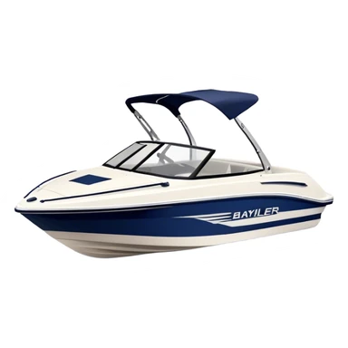 Speedboat - Bayliner 185 Bowrider (Model Year: 2020) (Iconic colour: White with navy blue accents) sticker