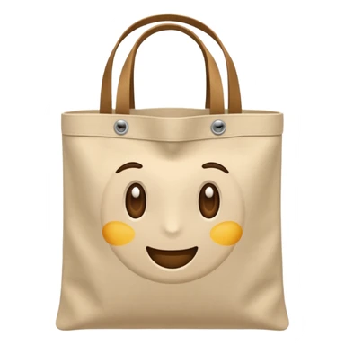 eco bag sand beige color sticker