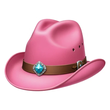 Pink cowboy hat  sticker