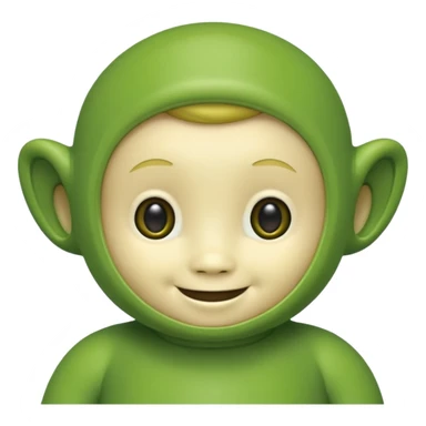 teletubby green sticker