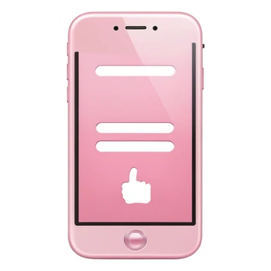 Light pink cellphone sticker