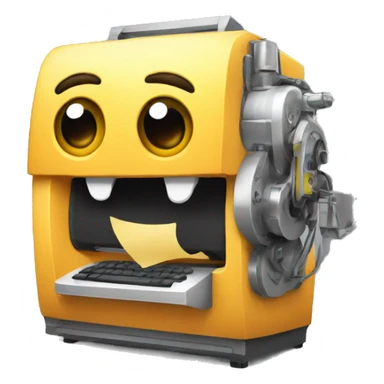 content creator machine sticker