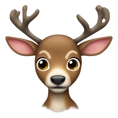 Tony tony chopper blue nose reindeer  sticker