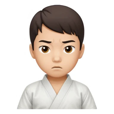 karate boy, asian sticker