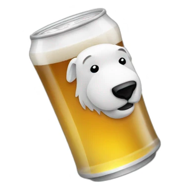 Polar beer drinking beer sticker