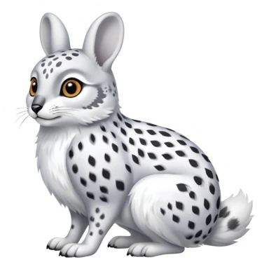 Ermine-Snowshoe-Hare-Arctic-Snow-Leopard-Fox-Snowy-Owl-fusion-hybrid sticker