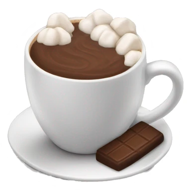 Hot chocolate black cup sticker