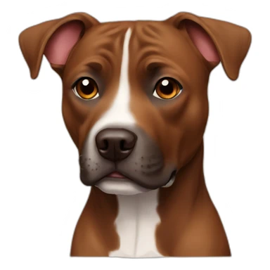 Brown Staffy dog sticker