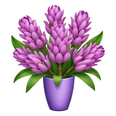 a light margenta bouquet of Hyacinth sticker