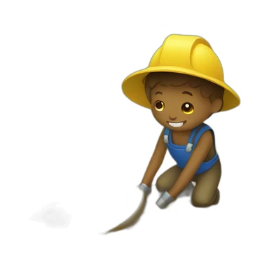 Sweet Poteto digging sticker