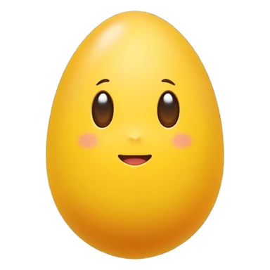 yellow egg sticker