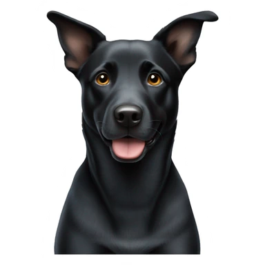 Black lab mixed with blue heeler  sticker