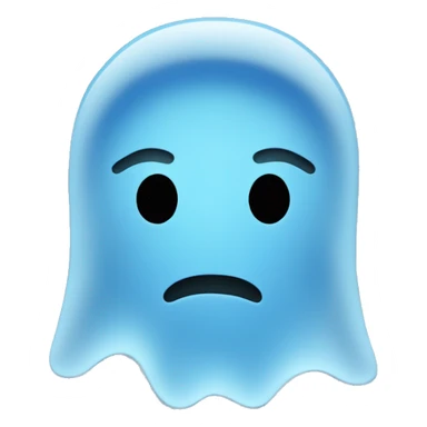Snapchat ghost with blue anda sticker