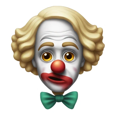 Ashamed clown sticker