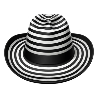 Sombrero Vueltiao con varias rallas negras sticker