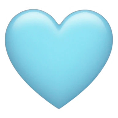 Pastel blue heart sticker