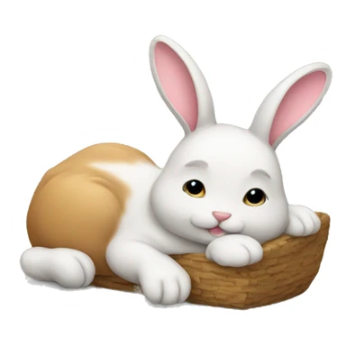 Bunny relaxing sticker