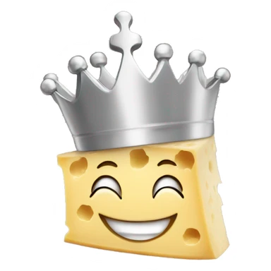parmesan cheese is laughing with crown sticker
