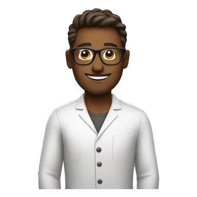 Handsome Barista wear glasses sticker