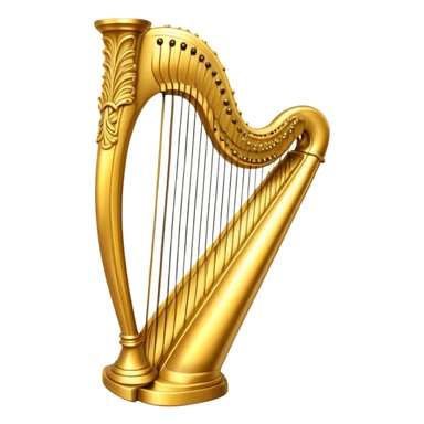 Irish golden harp sticker