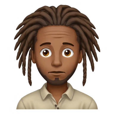 Black guy with dreads nodding his head sticker