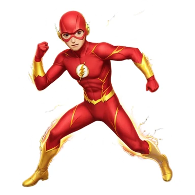 DC flash character coding very fast sticker