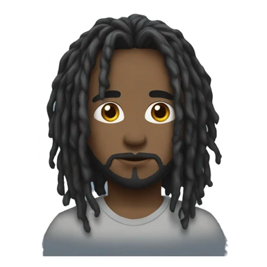 black wick with locs sticker