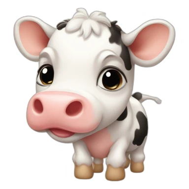 baby cow sticker