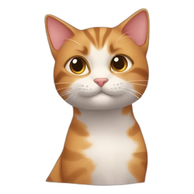 A cat with other cat romance  sticker