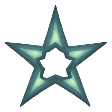 Seven-pointed star sticker