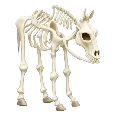 Horse skeleton sticker