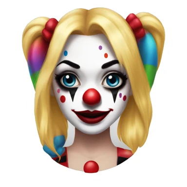 Harley Quinn girly clown sticker