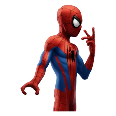 Spiderman with a bbl sticker