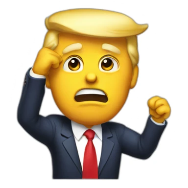 donald trump throw up sticker
