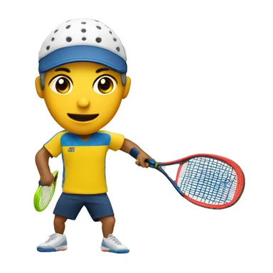 Padel player sticker