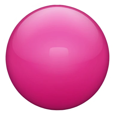 hot-pink sphere. sticker