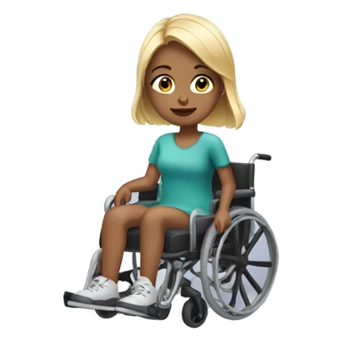 girl with wheelchair sticker
