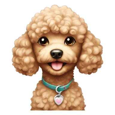 Toy-poodle cute sticker