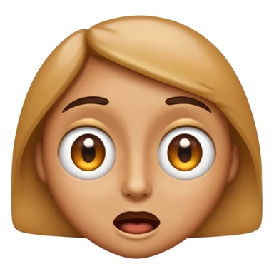 “A high-quality emoji-style face expressing an intense ‘WOW’ reaction, with wide, squinted eyes and an amazed, mind-blown expression. The face should look extremely impressed and shocked in a cool, epic way. Eyes looking to the right. Bright, glossy, modern emoji design.” sticker