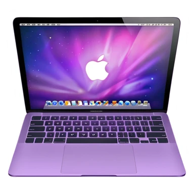 macbook ios light violet elements. sticker