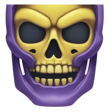 skeletor yellow skull sticker