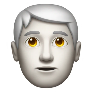 white person with third eye open sticker