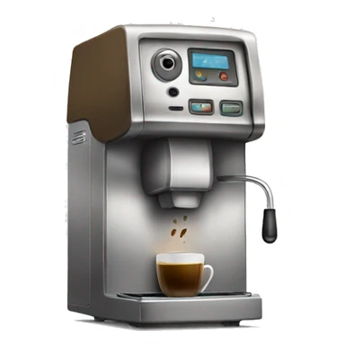 a distressed coffee machine sticker