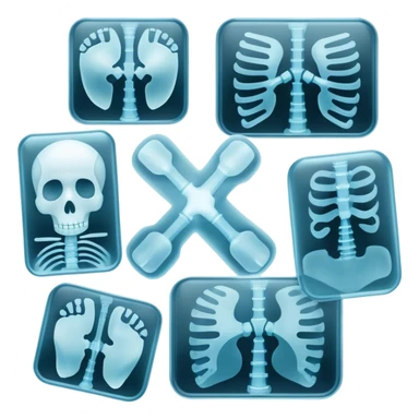 collage of x-ray images sticker